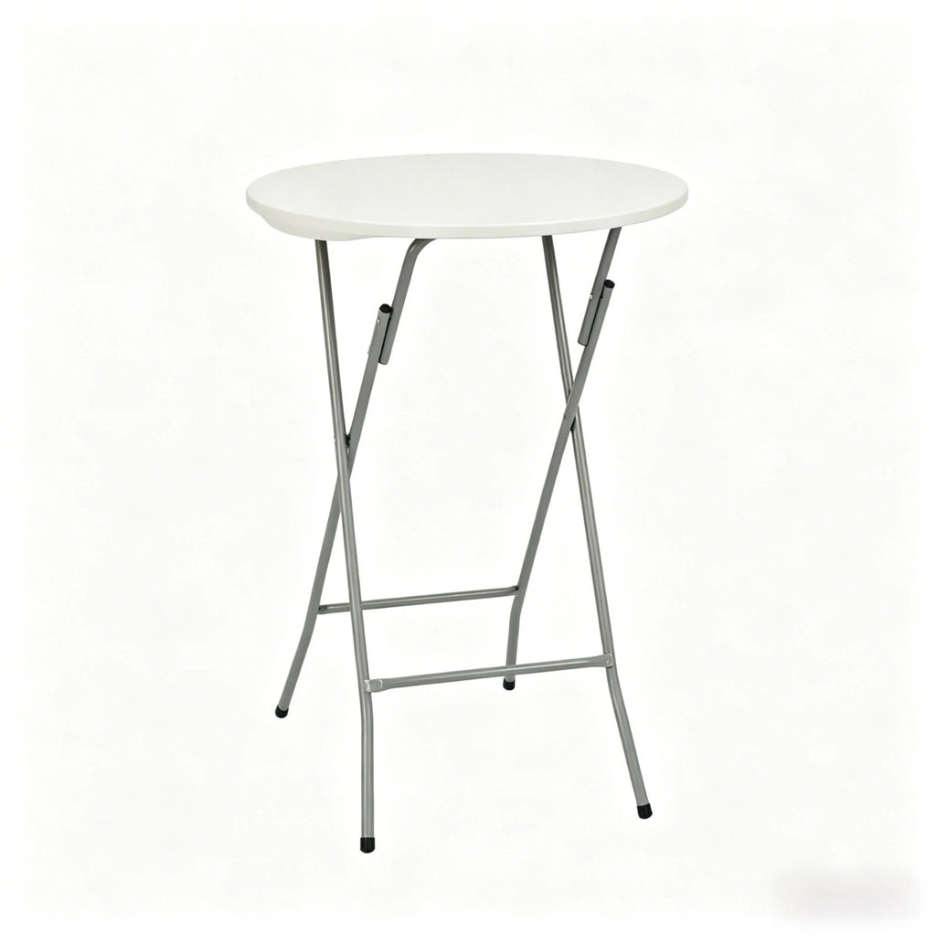 Wohnglanz Stehtisch klappbar Partytisch Bistrotisch Klapptisch in weiß Höhe110cm
