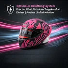 Helm Vollhelm Matt Rot für Motorrad und Roller Größe S‑XL