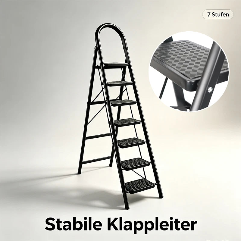 Bockleiter Haushaltsleiter Stehleiter 2 3 4 5 6 7 Stufen Klapp-Trittleiter