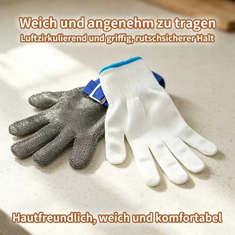 Edelstahl Stechschutzhandschuh Sicherheits-Handschuh Metzger Schutzklasse A9