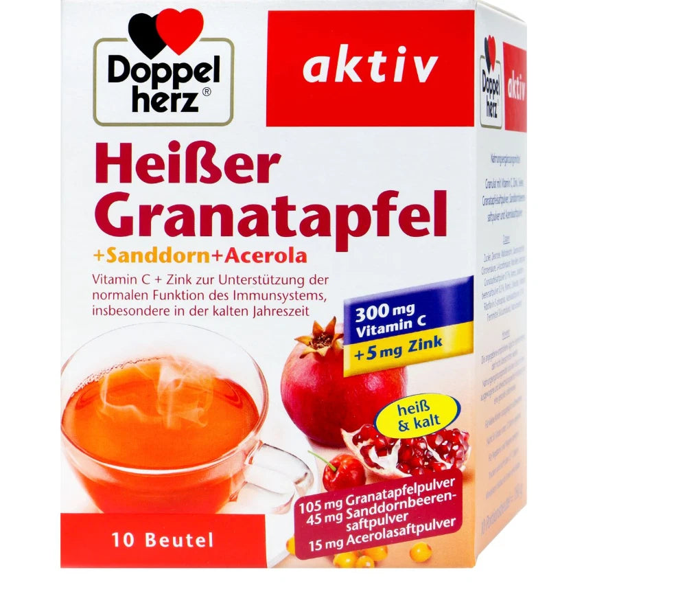 Doppelherz Heißer Granatapfel m. Sanddorn 10BT