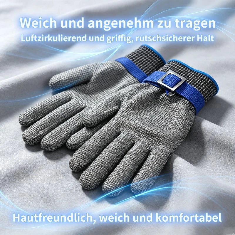 Edelstahl Stechschutzhandschuh Sicherheits-Handschuh Metzger Schutzklasse A9