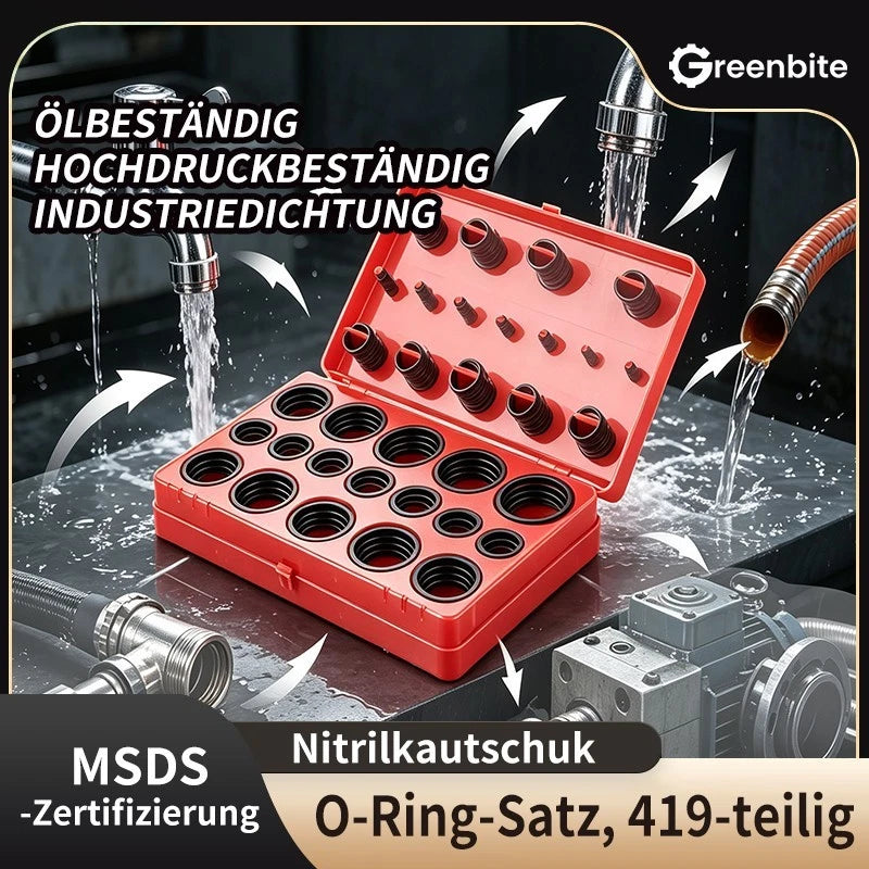 419tlg O-Ringe Dichtungsset Dichtungsringe Durchmesser 3-50mm Gummi Dichtung