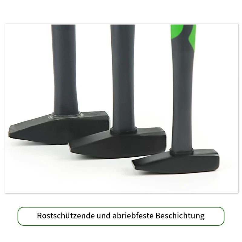 Schlosserhammer-200g，500g，800g Stahl‑Hohlrohr‑Stiel rutschfester PVC‑Griff