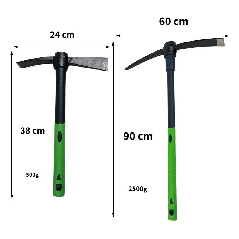 Spitzhacke für Garten Pickhacke Kreuzhacke Flachspitzhacke 500g-2500g