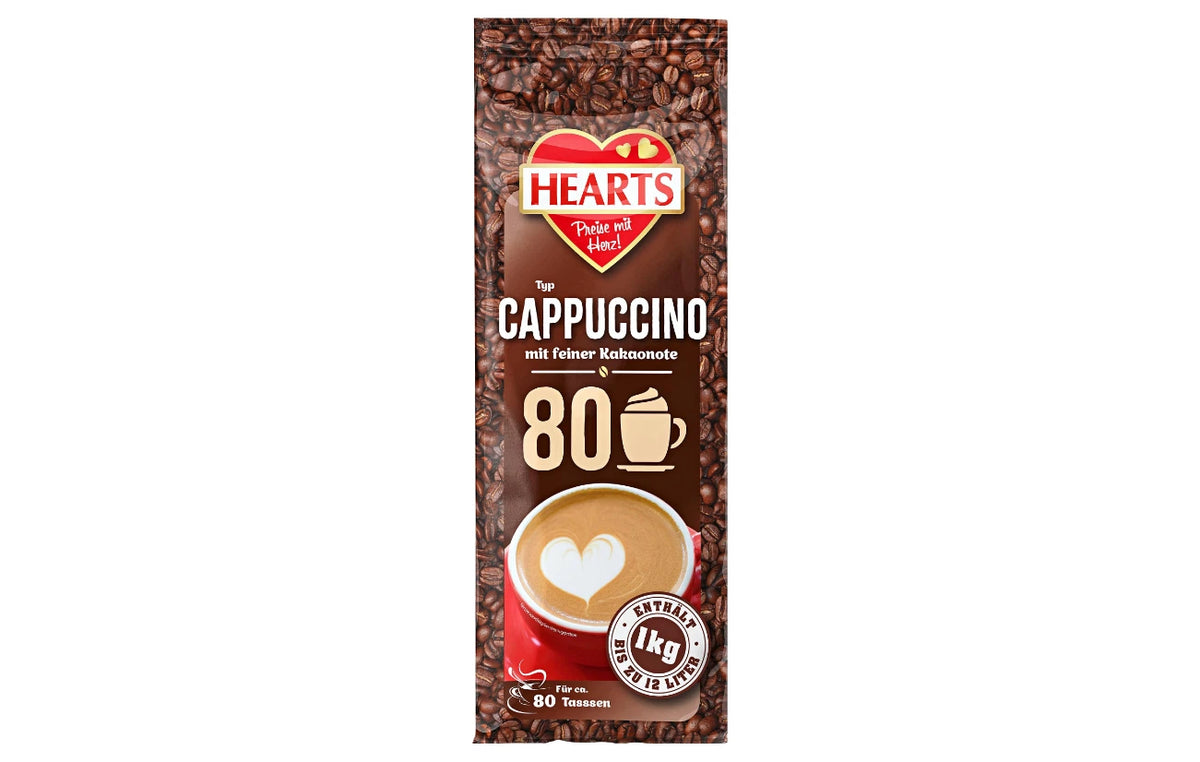 Hearts Cappuccino mit Kakaonote 1000 g
