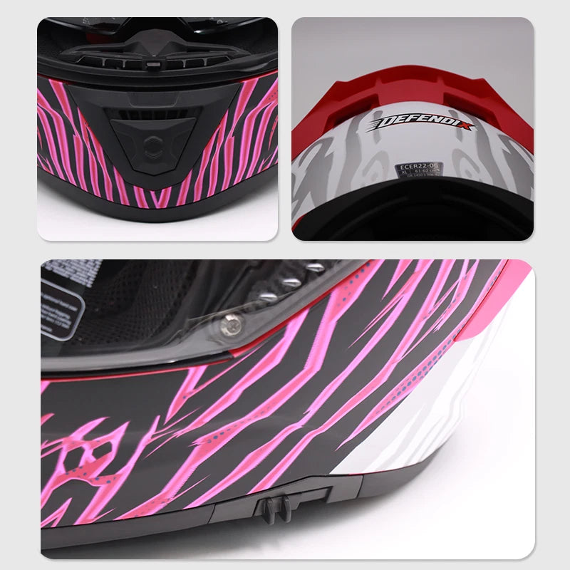 Helm Vollhelm Matt Rot für Motorrad und Roller Größe S‑XL