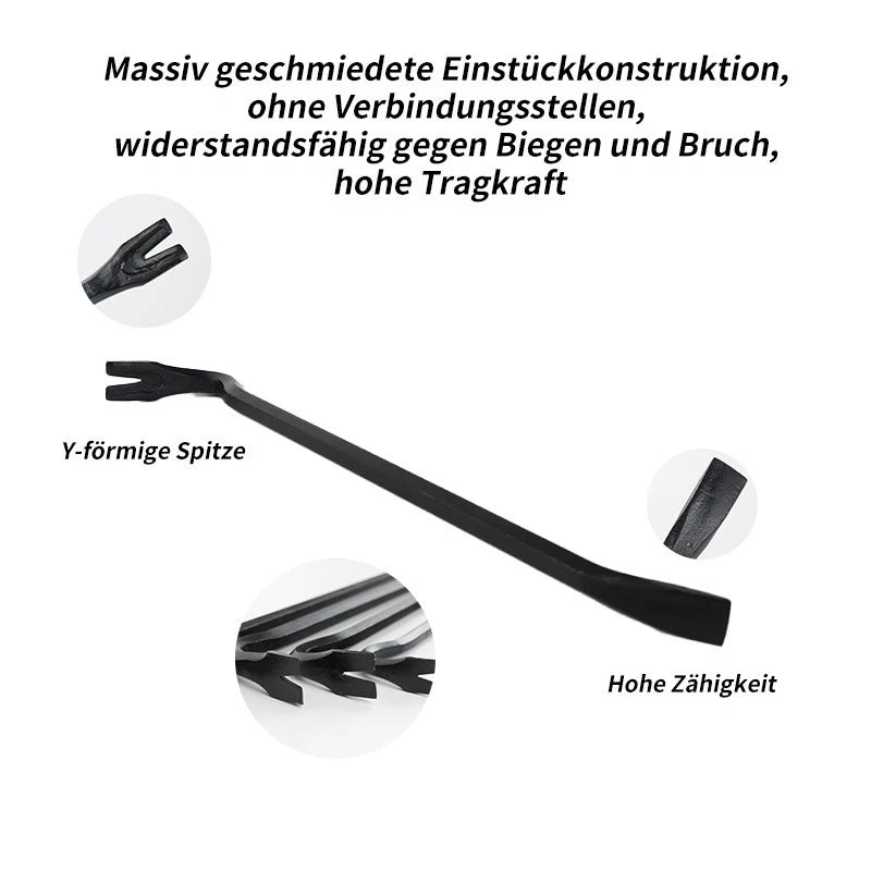 Brecheisen Brechstange Stemmeisen mit Nagelklaue zum Nagelausziehen 300-1000mm