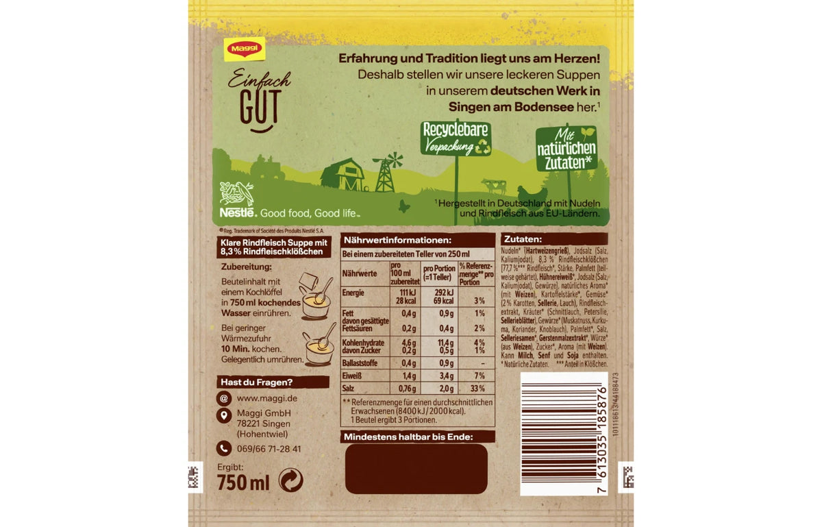 Maggi Genießer Rindfleischsuppe