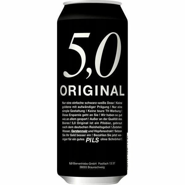 Oettinger Pilsener Bier Original fein herb in der Dose 500ml