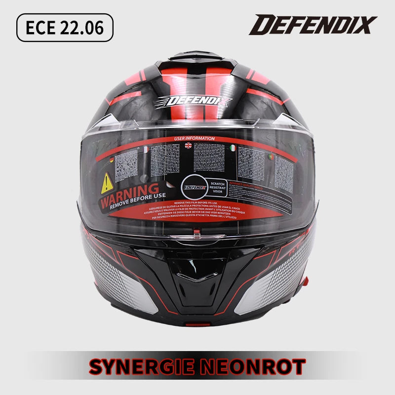 Helm Wendehelm Glanz Schwarz für Motorrad und Roller Größe S‑XL