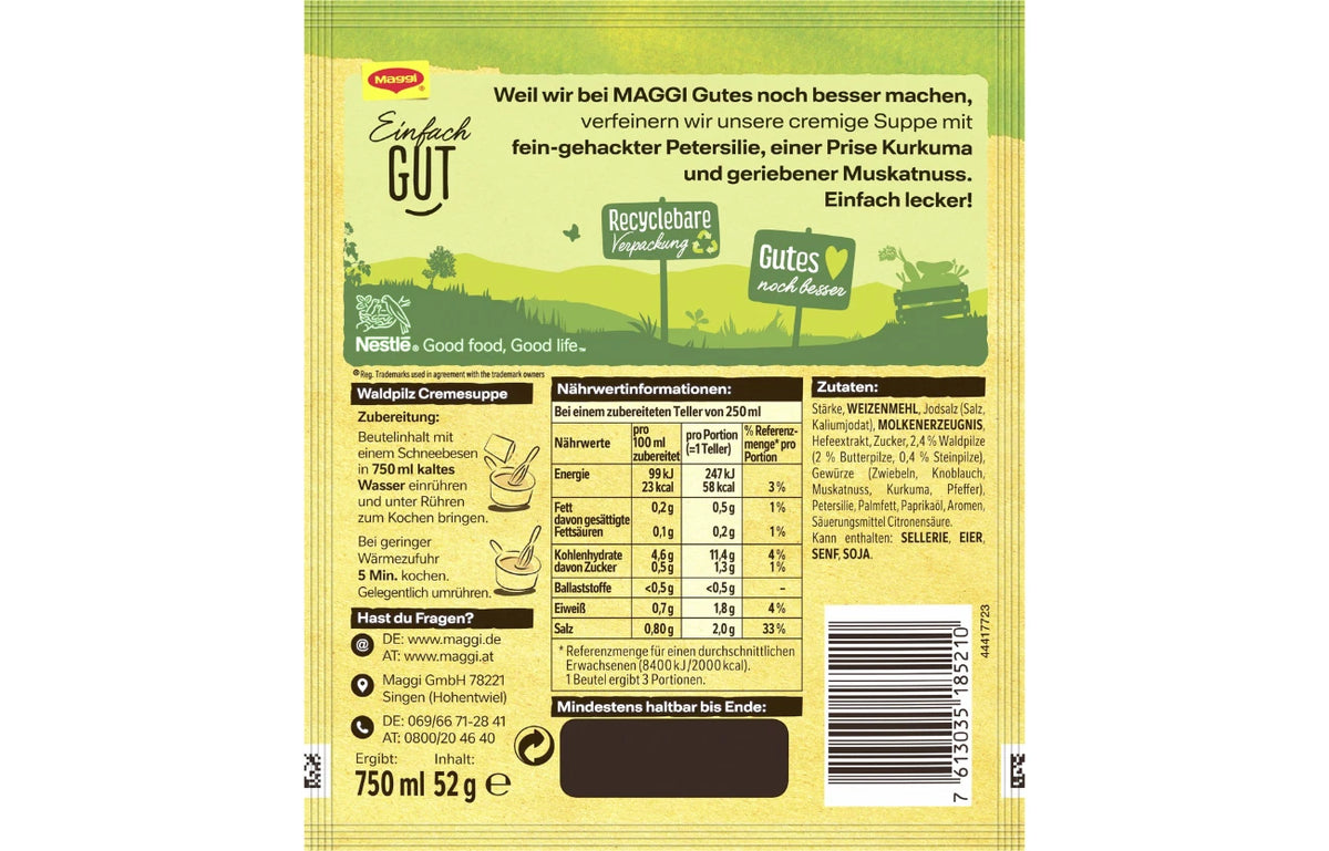 Maggi Guten Appetit Waldpilz-Cremesuppe
