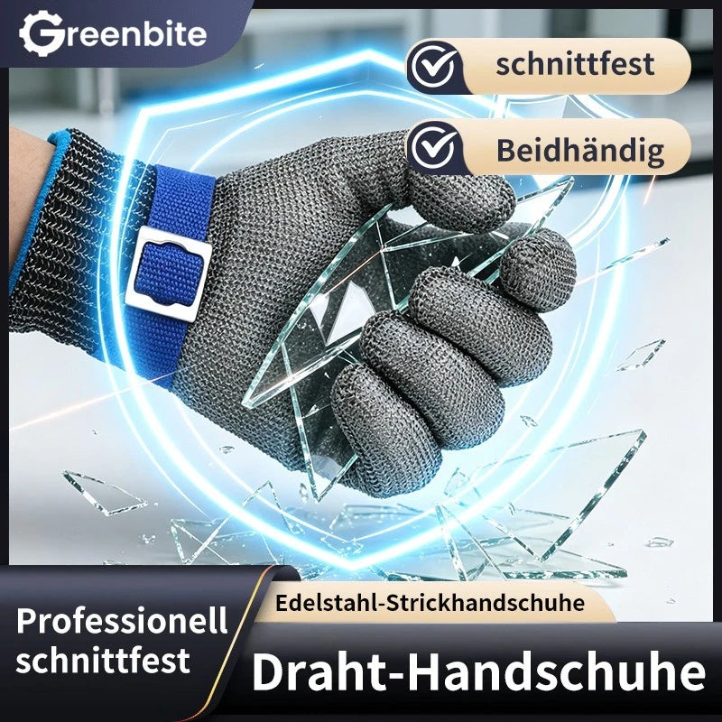 Edelstahl Stechschutzhandschuh Sicherheits-Handschuh Metzger Schutzklasse A9