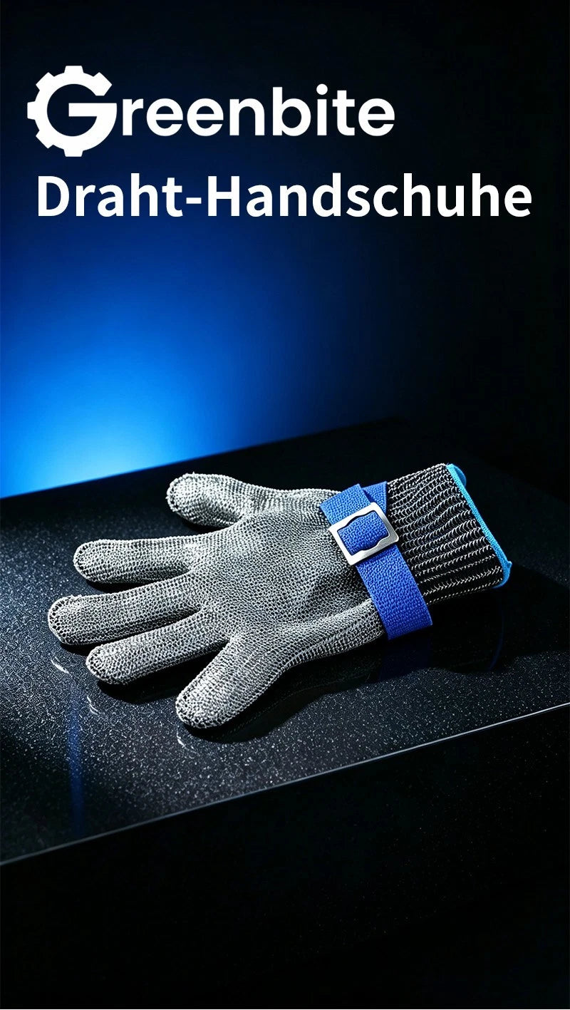Edelstahl Stechschutzhandschuh Sicherheits-Handschuh Metzger Schutzklasse A9