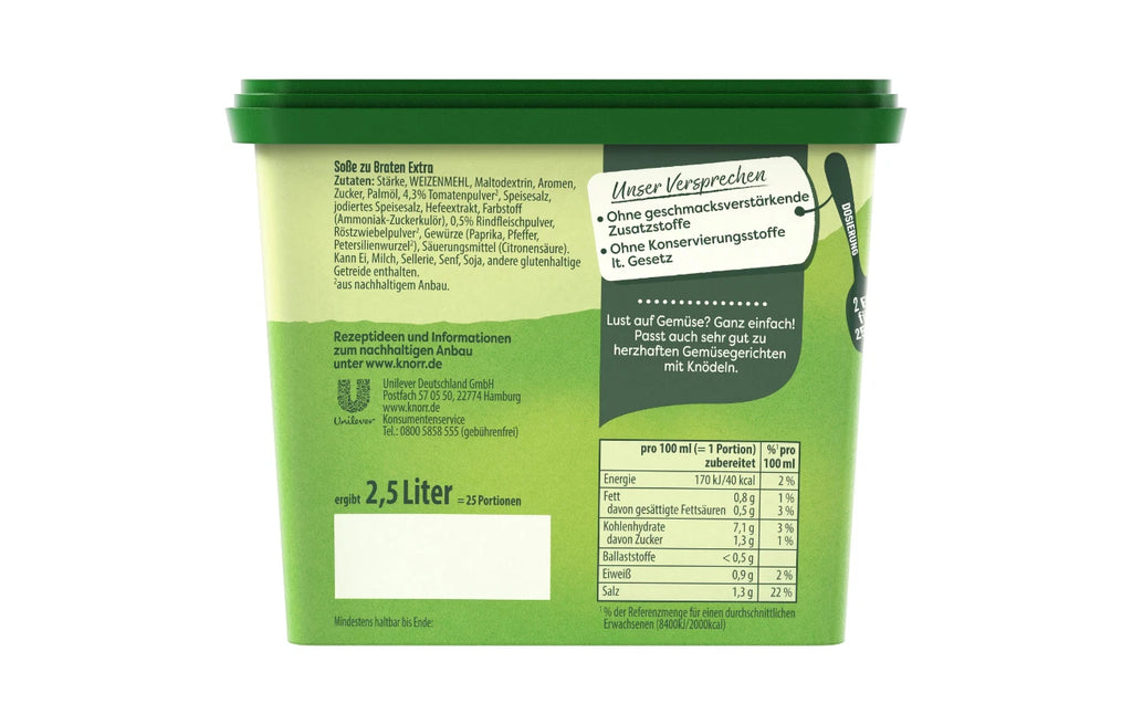 Knorr Soße zu Braten Extra - für 2,5L
