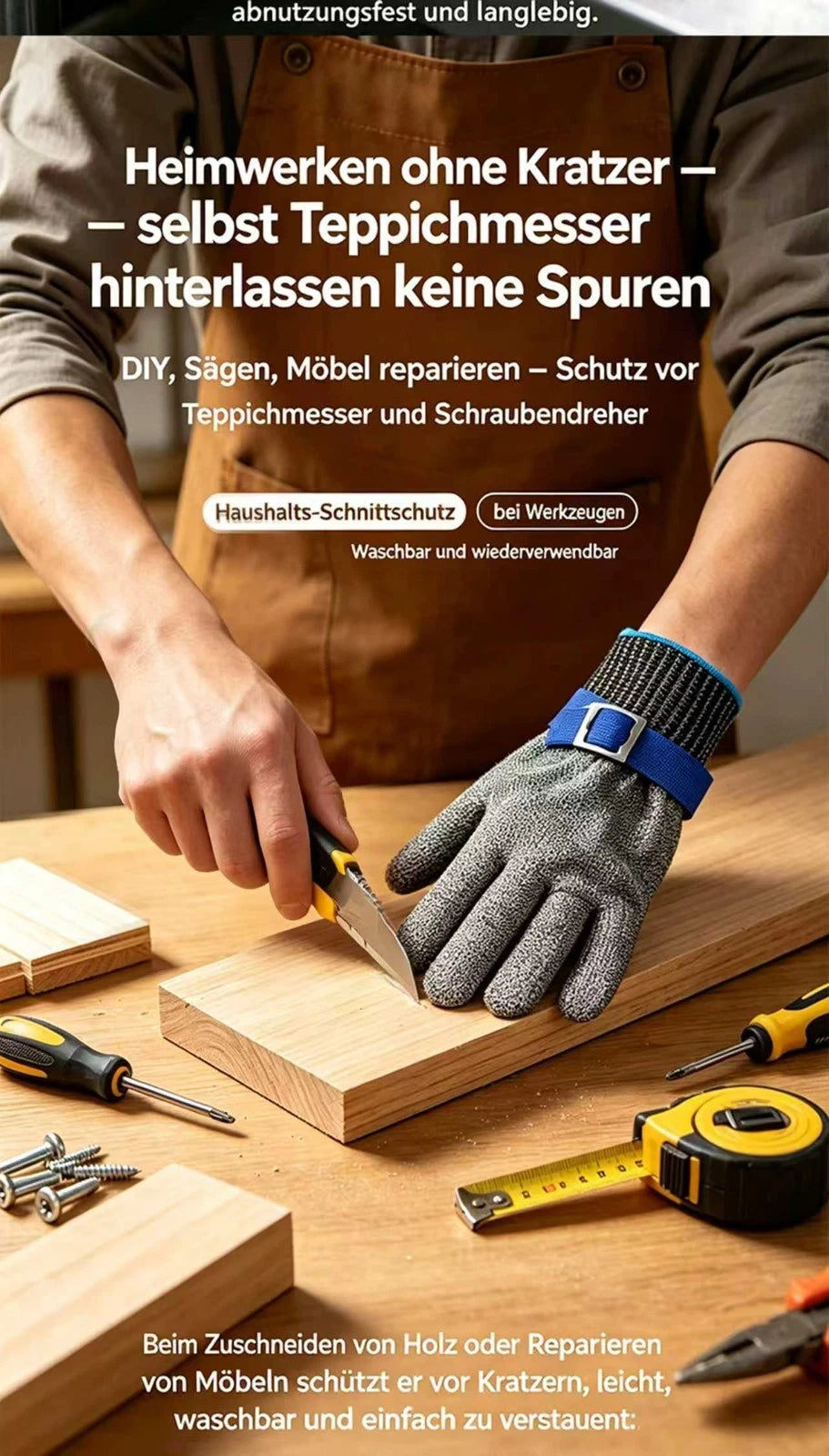 Edelstahl Stechschutzhandschuh Sicherheits-Handschuh Metzger Schutzklasse A9