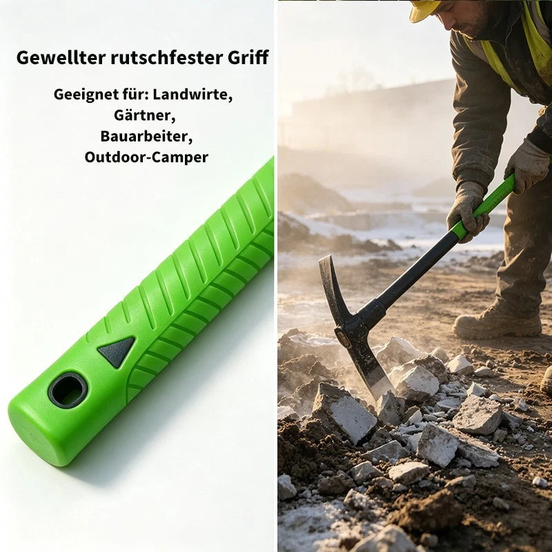 Spitzhacke für Garten Pickhacke Kreuzhacke Flachspitzhacke 500g-2500g
