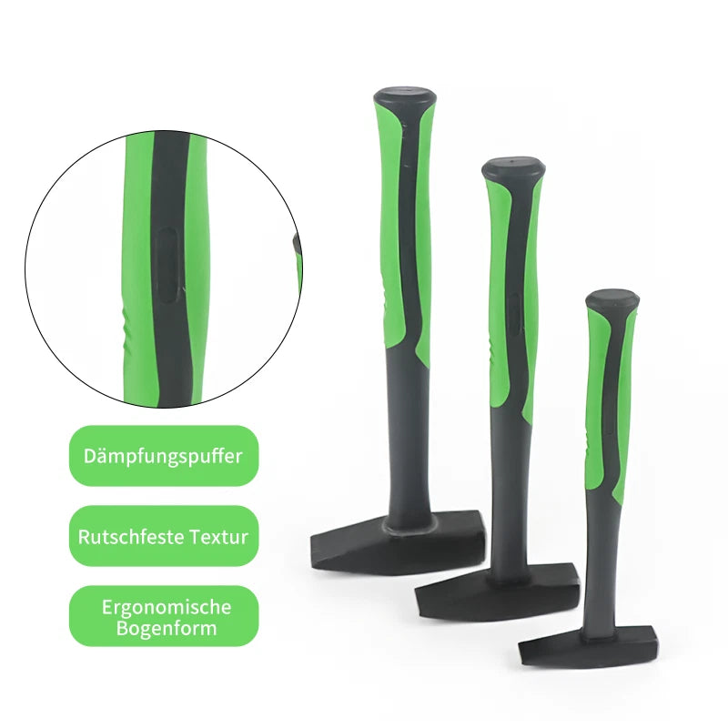 Schlosserhammer-200g，500g，800g Stahl‑Hohlrohr‑Stiel rutschfester PVC‑Griff