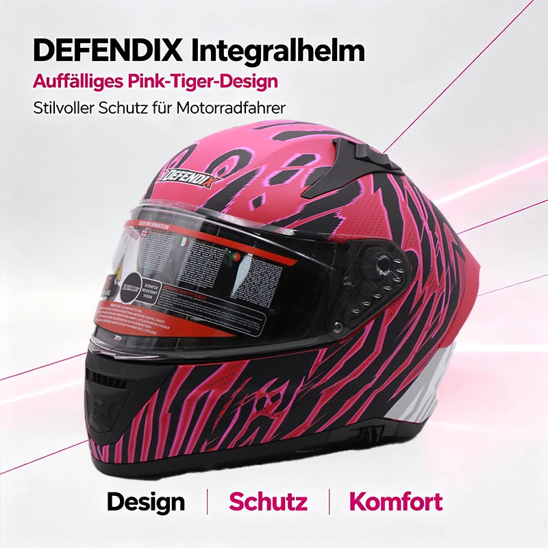 Helm Vollhelm Matt Rot für Motorrad und Roller Größe S‑XL