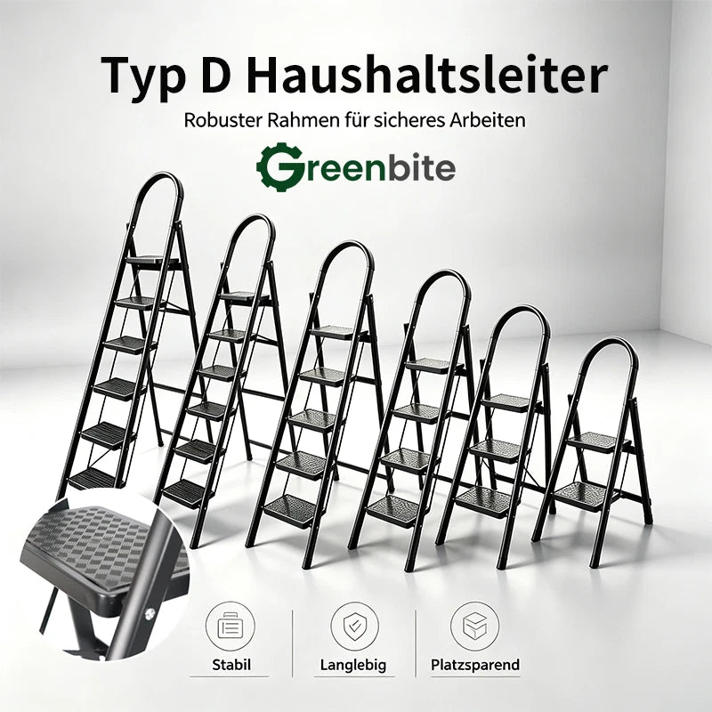 Bockleiter Haushaltsleiter Stehleiter 2 3 4 5 6 7 Stufen Klapp-Trittleiter