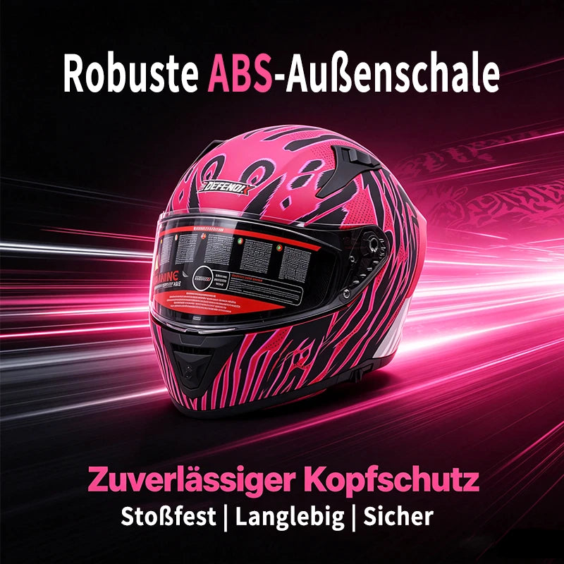 Helm Vollhelm Matt Rot für Motorrad und Roller Größe S‑XL
