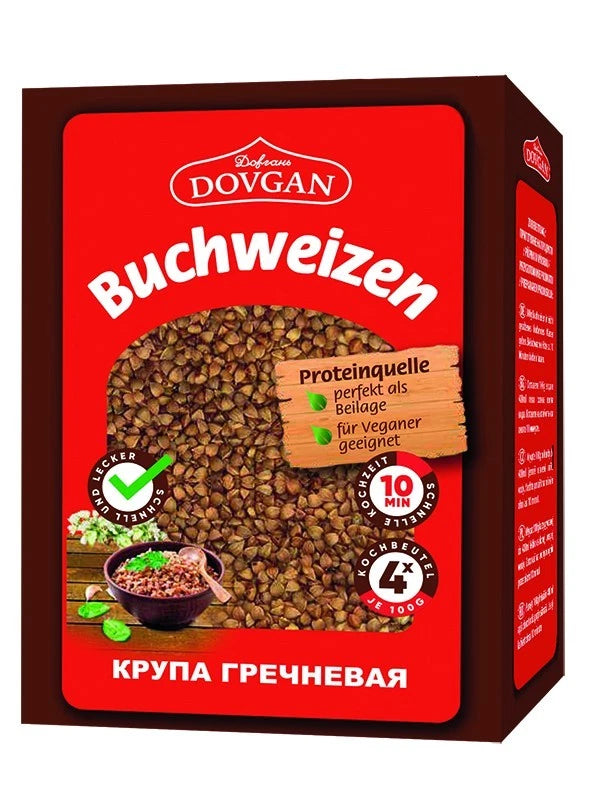 DOVGAN Buchweizen in Kochbeutel portioniert 4x100g 400 g