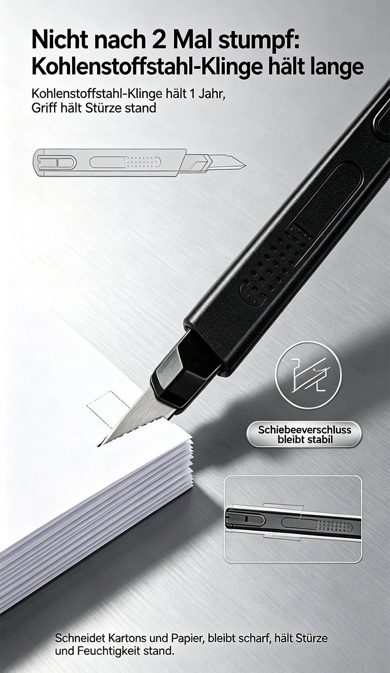 Profi-Alu Cuttermesser Teppich-Paket- Kartonmesser