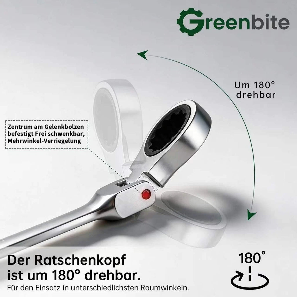 Ratsche‑Kombinationsschraubenschlüssel‑Set 7-Teiliges Set