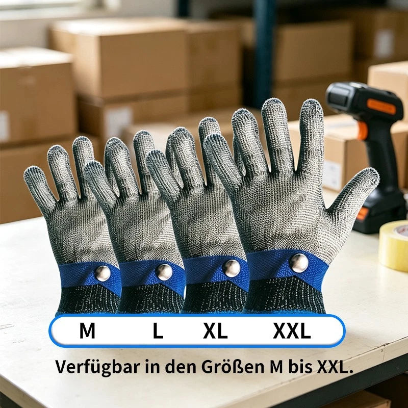 Edelstahl Stechschutzhandschuh Sicherheits-Handschuh Metzger Schutzklasse A9