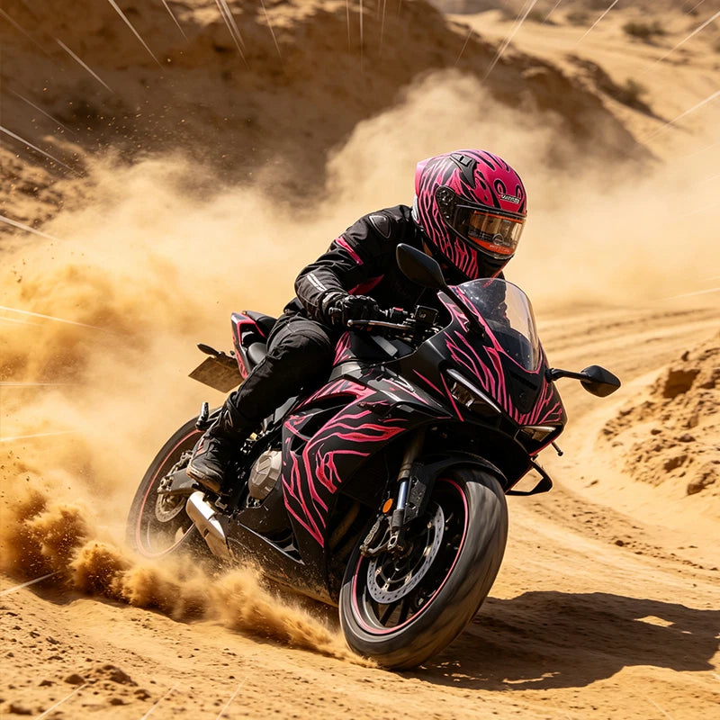 Helm Vollhelm Matt Rot für Motorrad und Roller Größe S‑XL