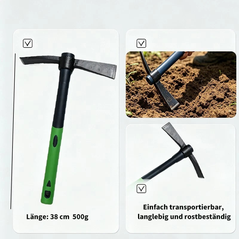 Spitzhacke für Garten Pickhacke Kreuzhacke Flachspitzhacke 500g-2500g