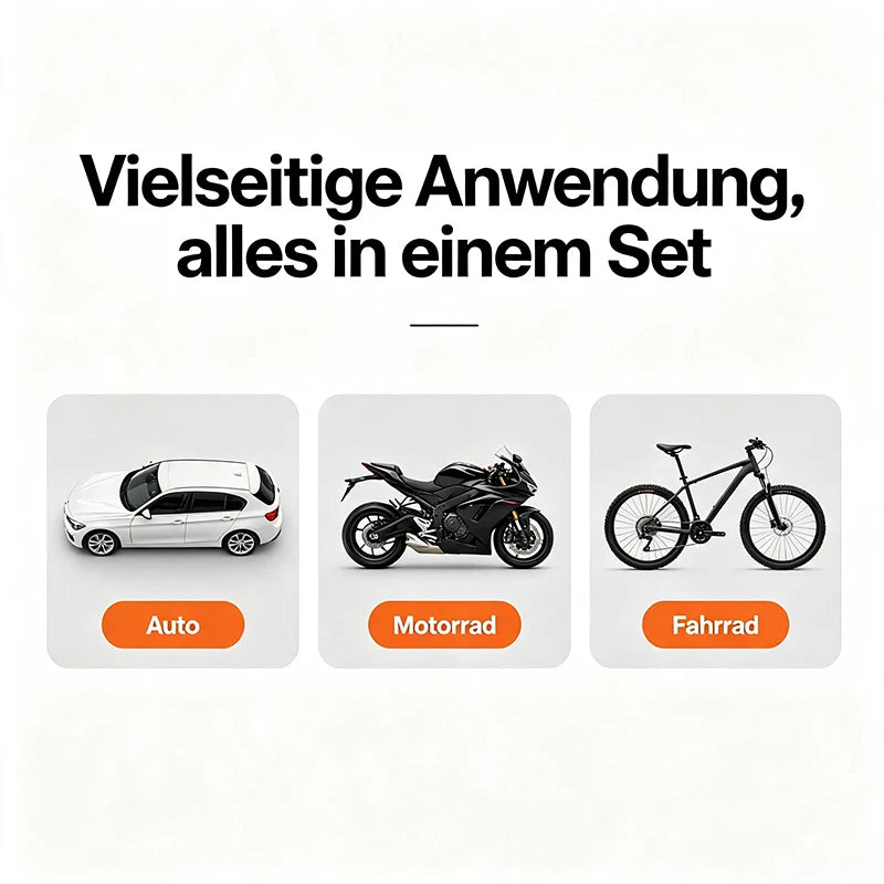 Set Reifen-Reparatur-Flicken Satz Autoreifen Pannenset Flickzeug Manometer