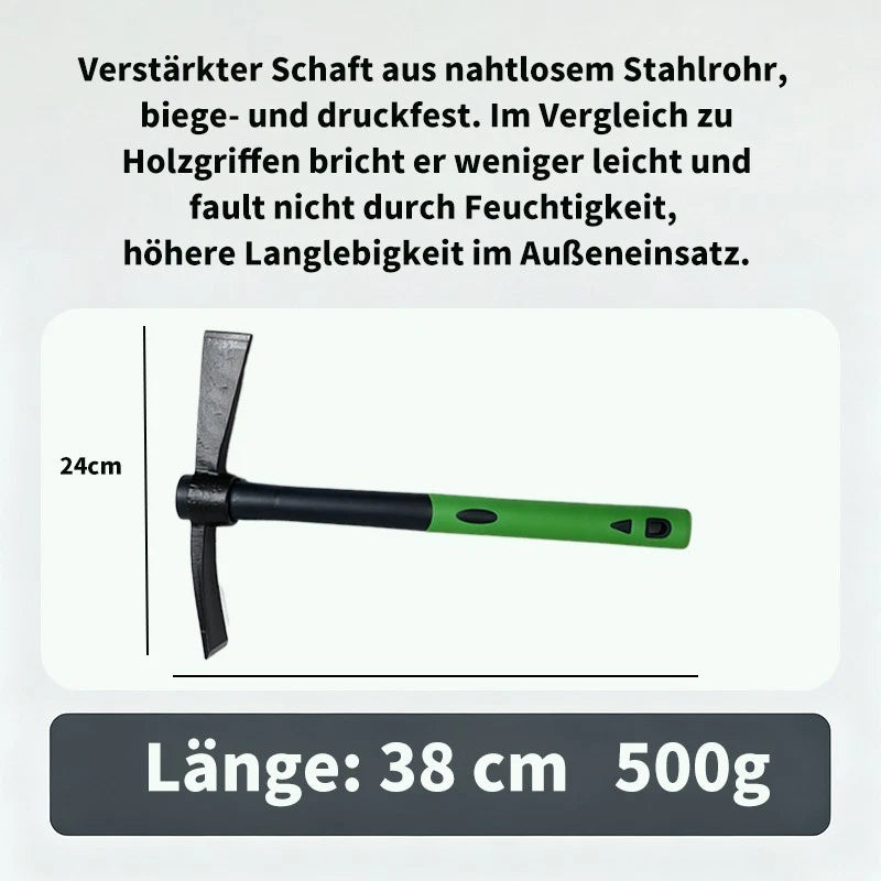 Spitzhacke für Garten Pickhacke Kreuzhacke Flachspitzhacke 500g-2500g