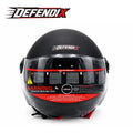 Helm Dreivertelhelm Doppellinse Matt Schwarz für Motorrad und Roller Größe S‑XL