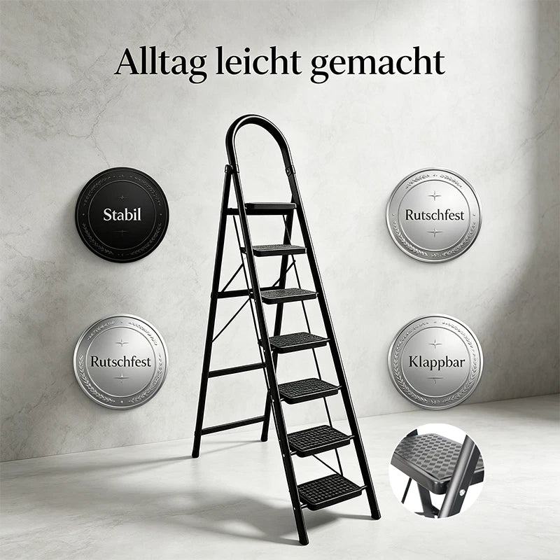 Bockleiter Haushaltsleiter Stehleiter 2 3 4 5 6 7 Stufen Klapp-Trittleiter