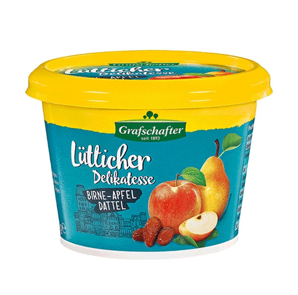 Grafschafter Lütticher Delikatesse fruchtige Apfel Birne Dattel 300g