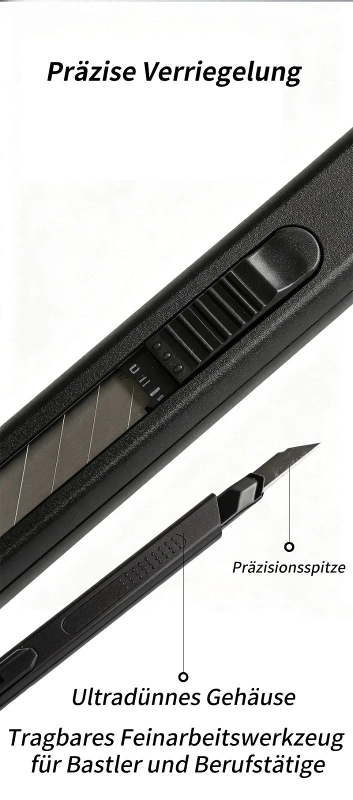 Profi-Alu Cuttermesser Teppich-Paket- Kartonmesser