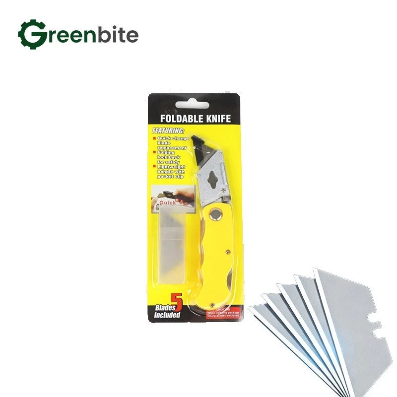 10 x Profi Zinklegierung+ABS Klappbares Cuttermesser Universal-Teppichmesser