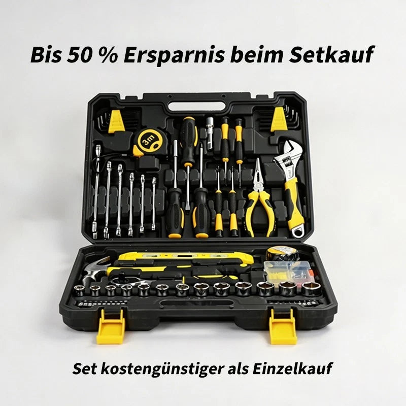 108‑tlg. bestückter Werkzeugkoffer Werkzeugset Werkzeugkasten Werkzeugkiste