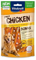 7 × Vitakraft pure Chicken Bonas Kaustangen mit Hühnchen & Käse 80 g