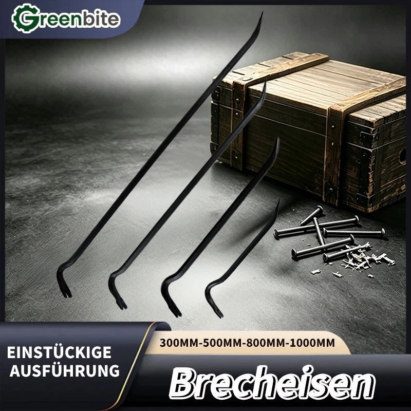 Brecheisen Brechstange Stemmeisen mit Nagelklaue zum Nagelausziehen 300-1000mm