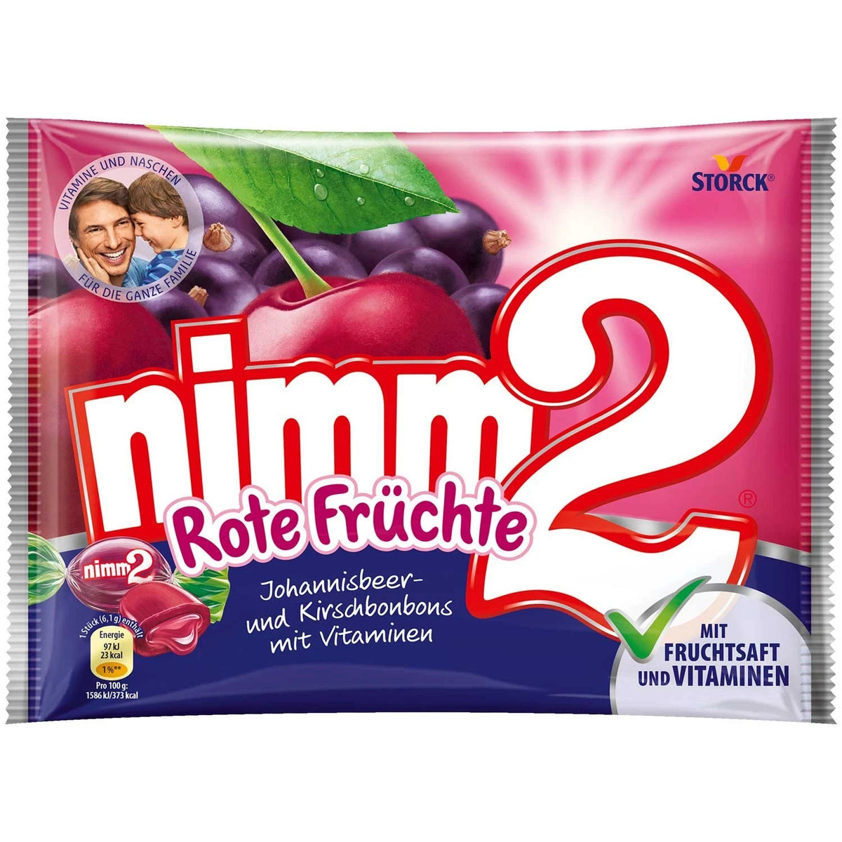 nimm2® Rote Früchte Bonbons mit Vitamen 36 St./ 240 g; 64 St./ 429,0 g