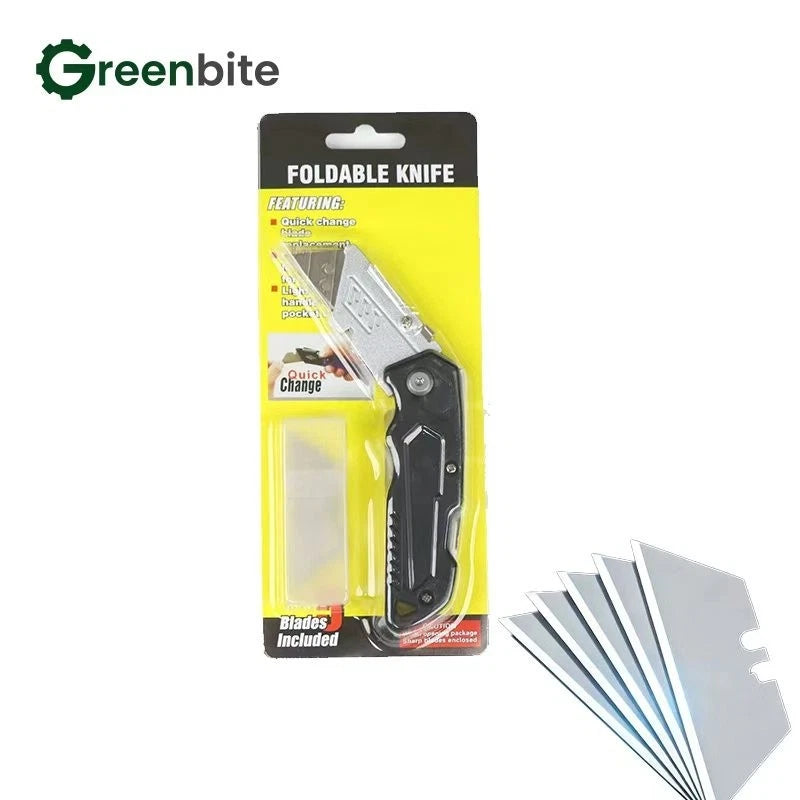 10 x Profi Zinklegierung+ABS Klappbares Cuttermesser Universal-Teppichmesser