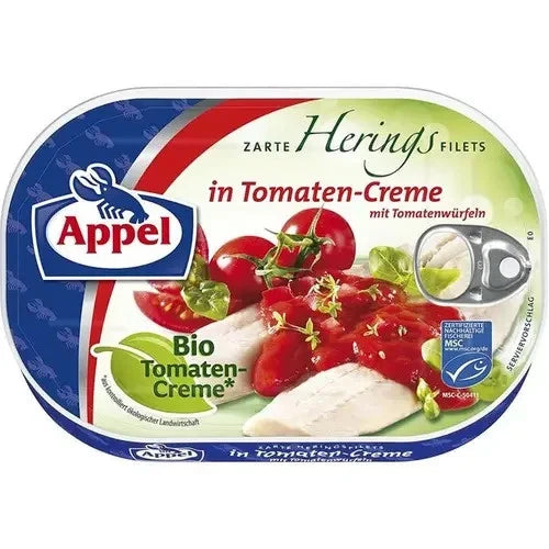 Appel MSC zarte Heringsfilets in Bio-Tomaten-Creme 200 g